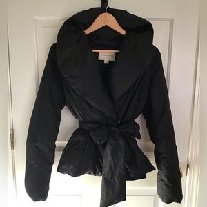 Banana Republic Black Puffer Down Jacket S